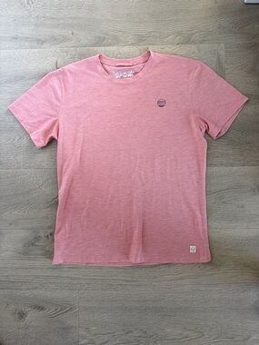 Marine Layer Sport Heathered Pink Crewneck Short Sleeve Tee